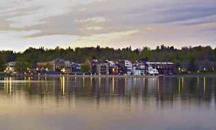 View of Downtown Skaneateles from Lake