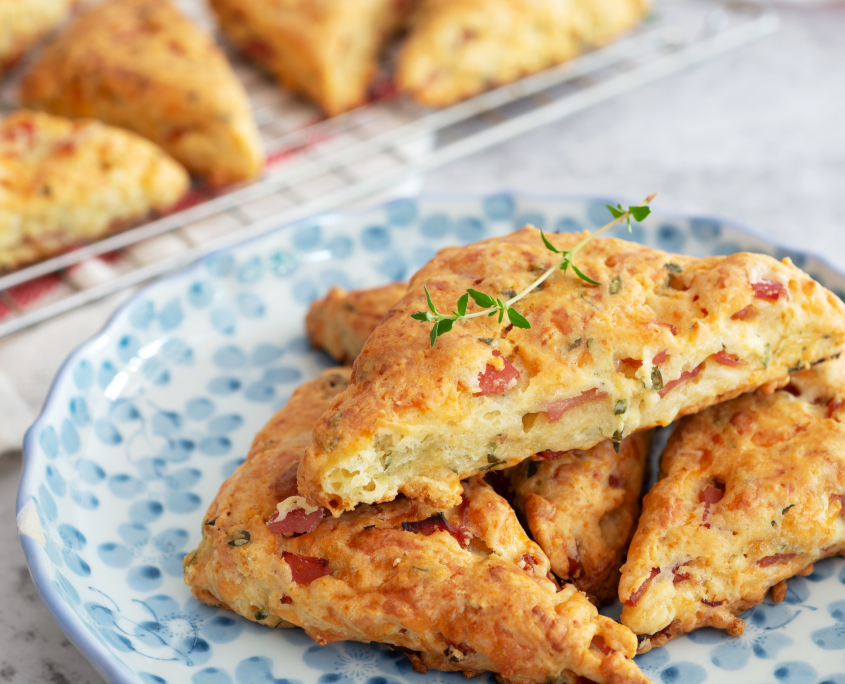 Ham cheese scones