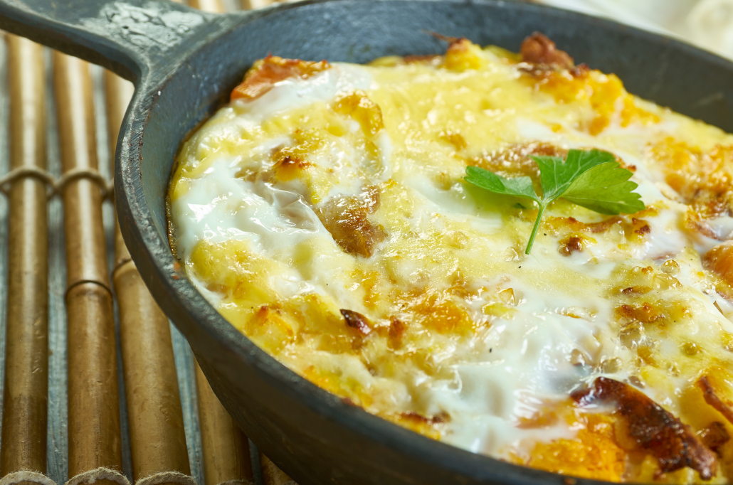 baked cottage cheese omelette