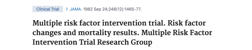 title of classic study looking at saturated fat and cancer