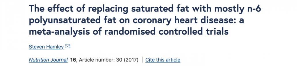title from The RCT exploring the government recommendation for replacing saturated fat with PUFAs 