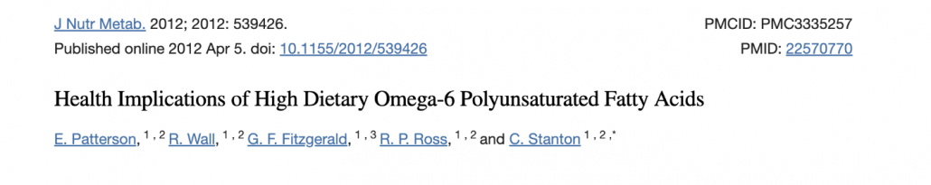 abstract from study on vegetable oil 