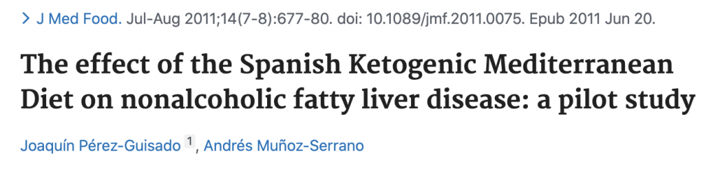 abstract from spanish keto diet study