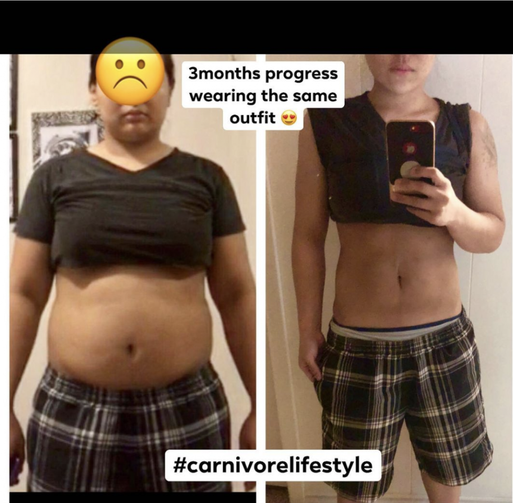 alex soriao picture before and after on carnivore diet