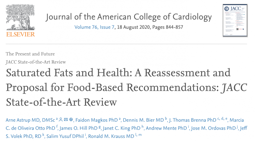 study showing saturated fat not bad