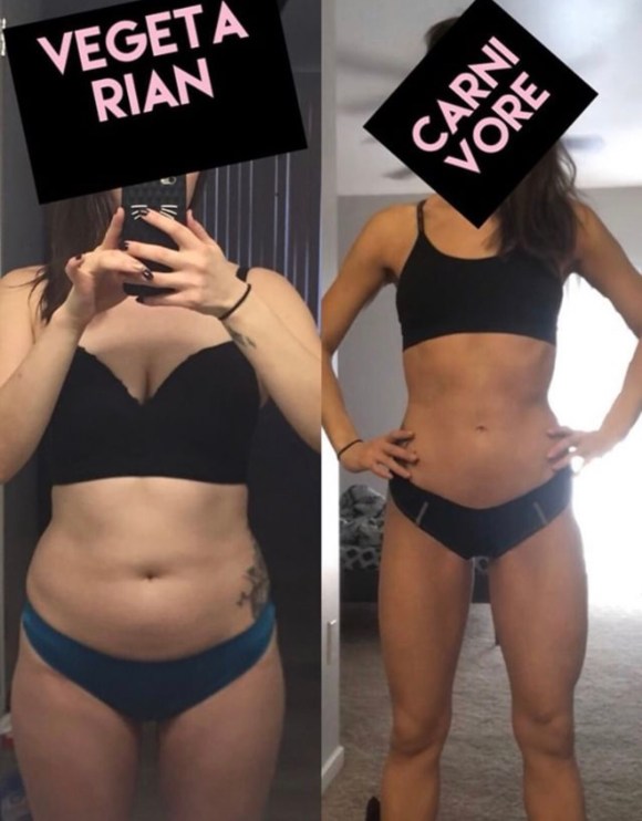 carnivore diet before and after picture miki