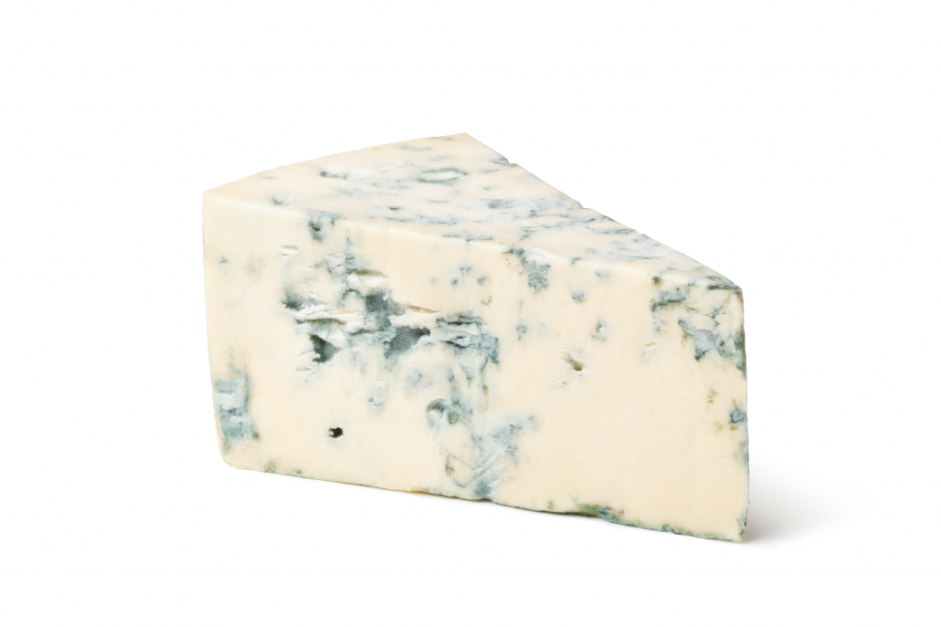 delicious cheese on a white background