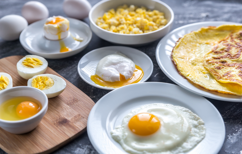 Different ways of cooking eggs