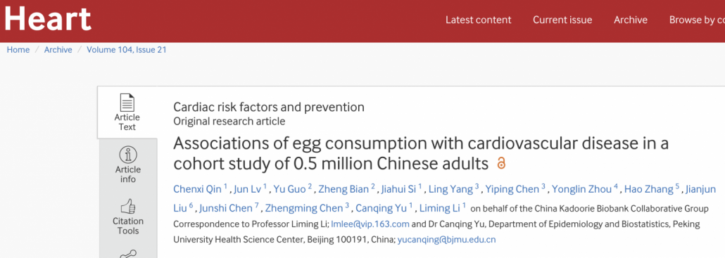 abstract from study showing health benefits of eggs