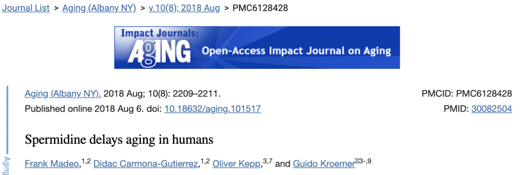 abstract from study on blue cheese and aging