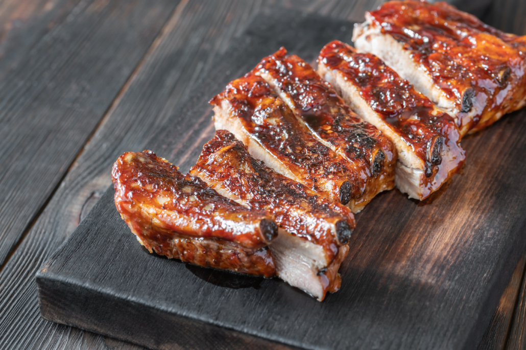 Grilled pork ribs