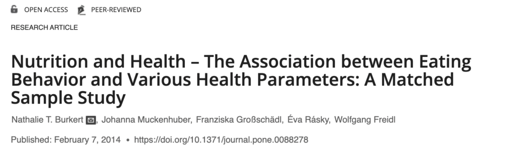 abstract from study on meat and mental health