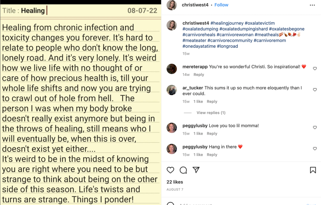 story of how meat heals
