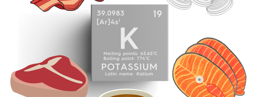 potassium periodic element with different carnivore diet foods