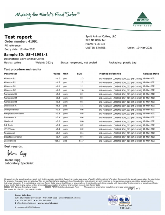 Mold in Coffee and Coffee Makers Risks and Solutions Dr. Robert Kiltz