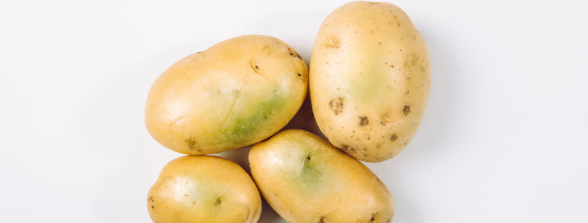 Sunlight and warmth turn potatoes skin green witch contain high