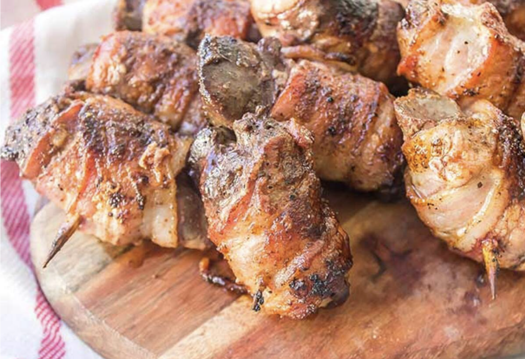 bacon wrapped chicken liver