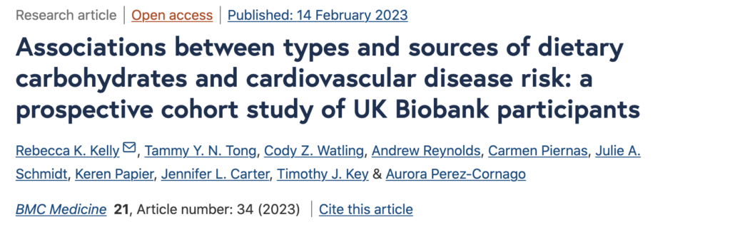 title of study linking sugar and heart disease