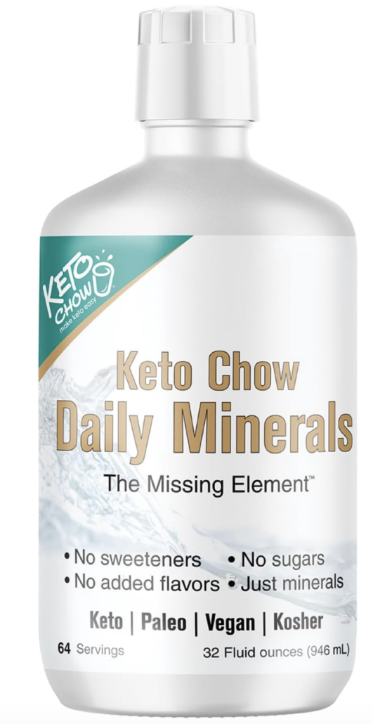 bottle of keto chow