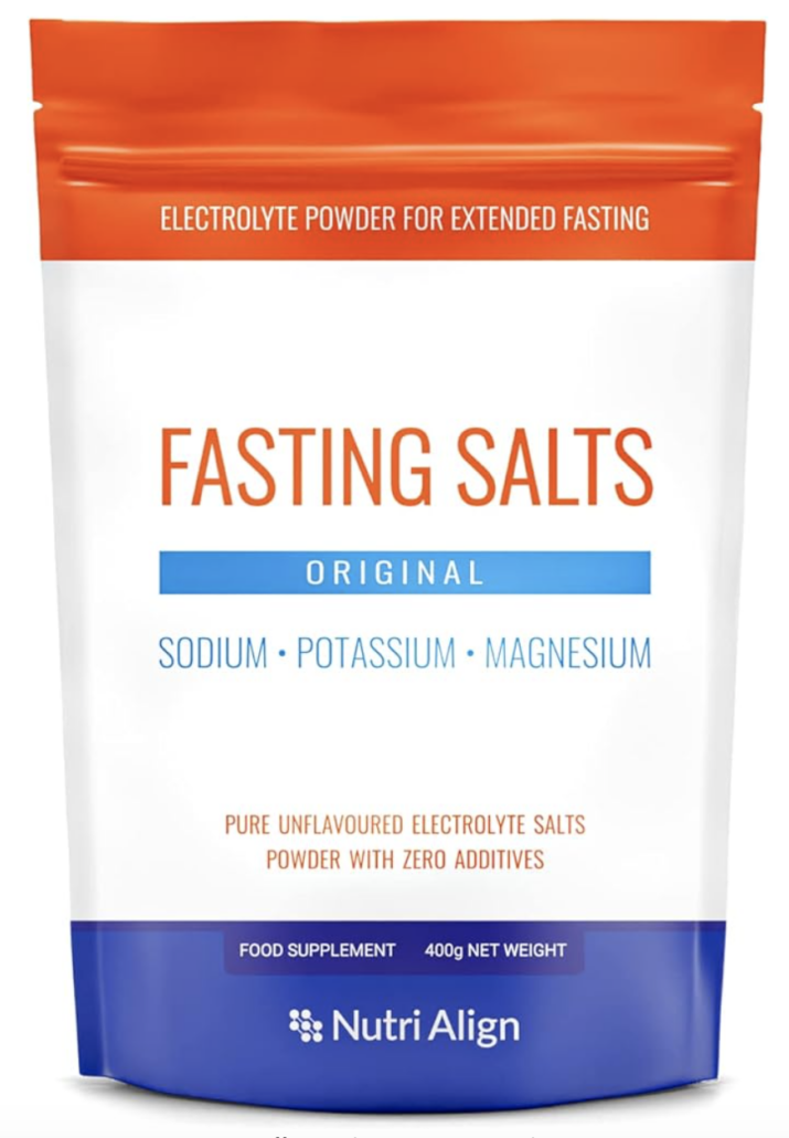 image of bag containing fasting salts